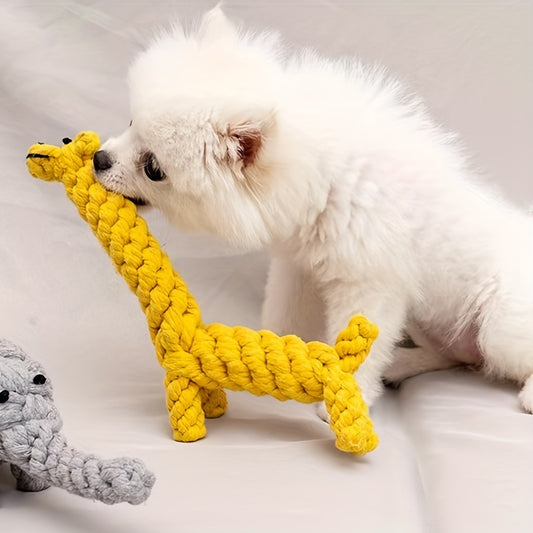 Giraffe - Seilspielzeug Hund