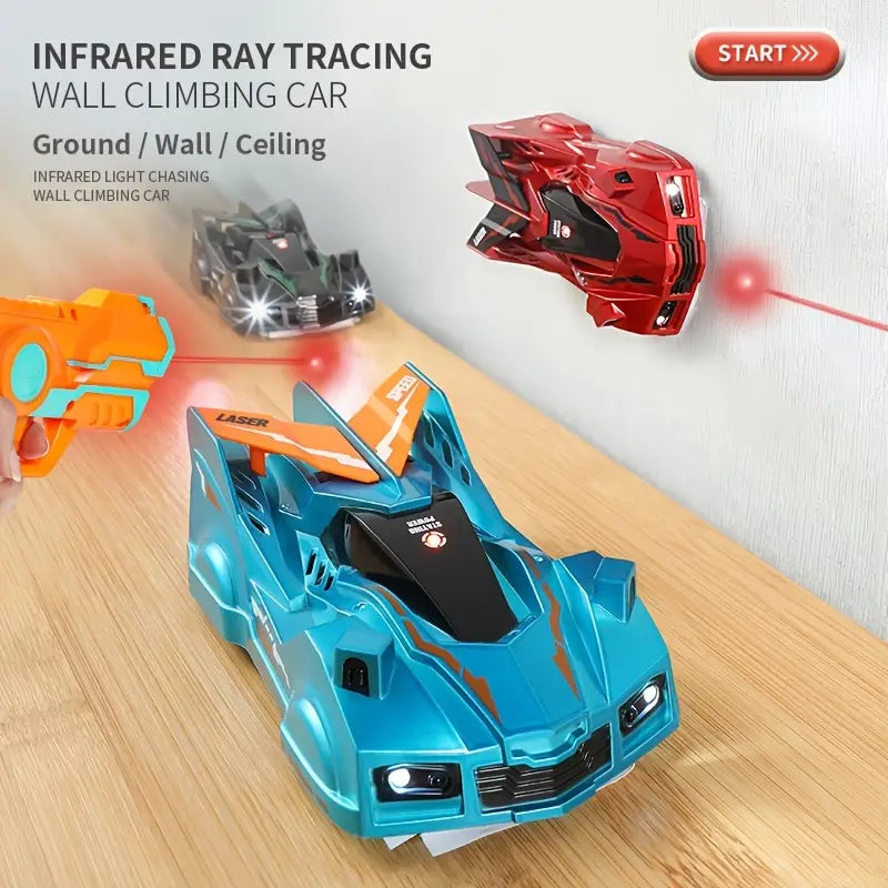 Wandkletterndes RC-Auto mit Laserführung, Wiederaufladbar