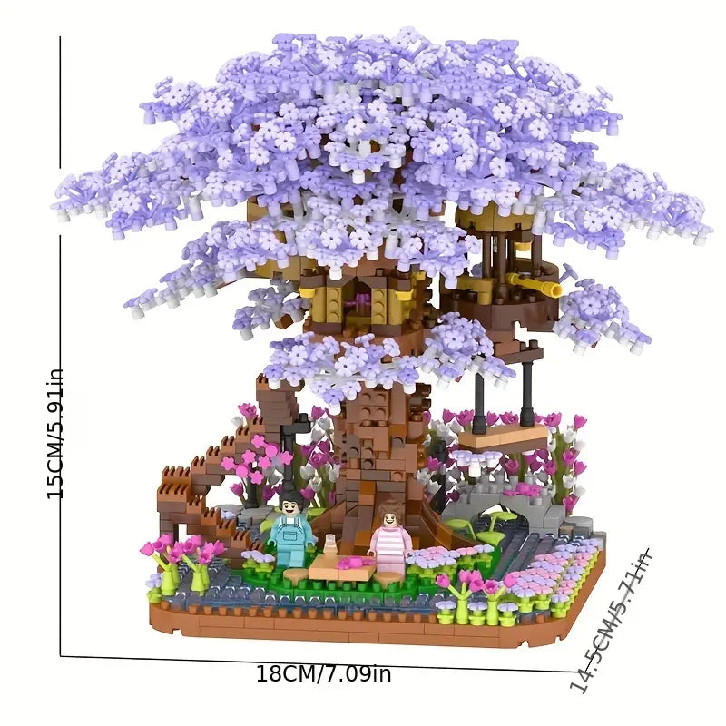 Magisches Sakura-Baumhaus - Bausteine für Kinder