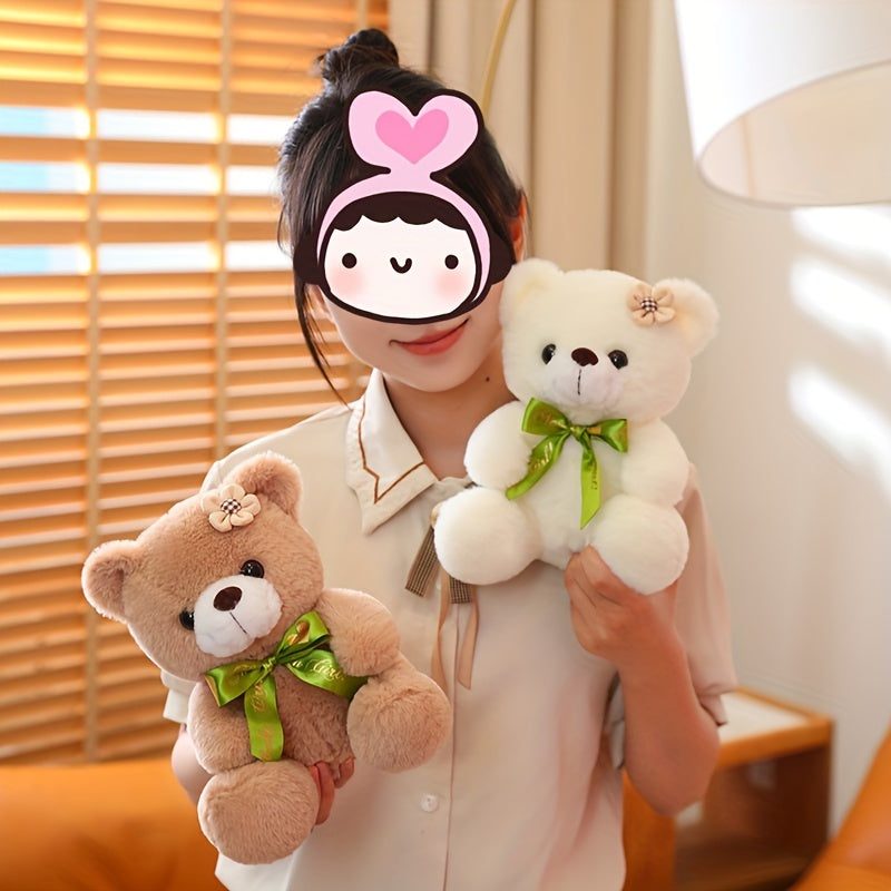 Plüsch-Teddybär mit Blume