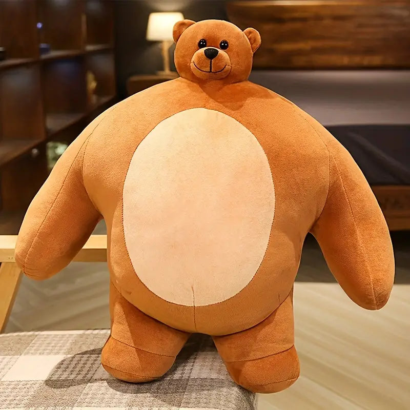 Niedliche Bärenpuppe mit kleinem Kopf