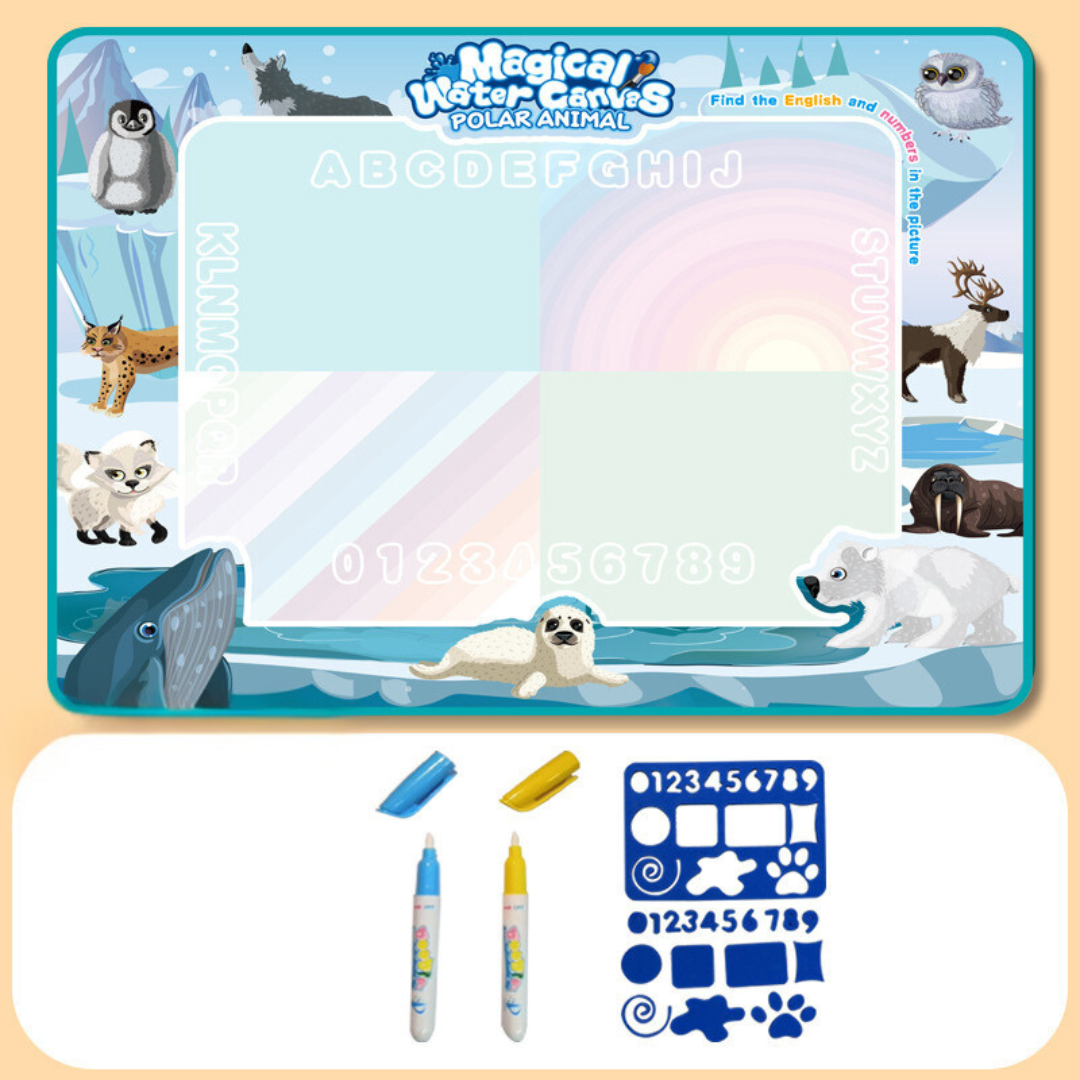 Aqua-malmatte für kinder