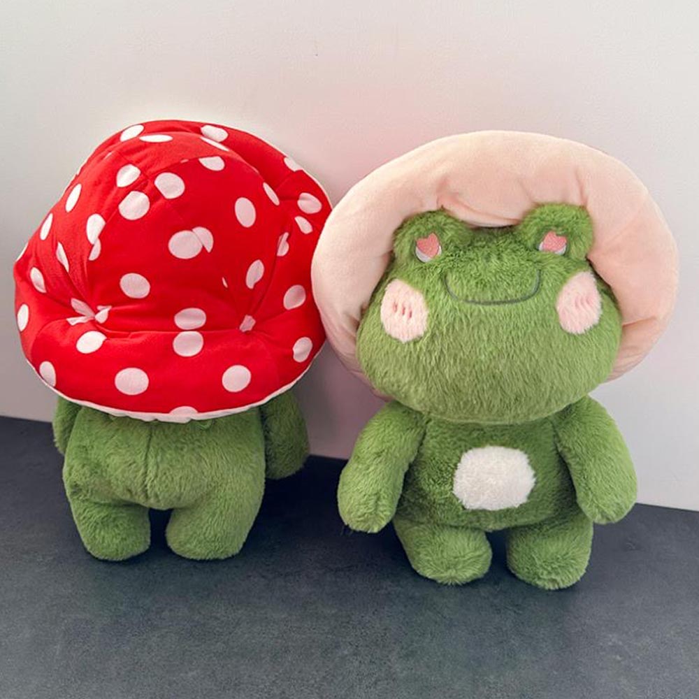 Witziger Pilz Frosch Plüsch