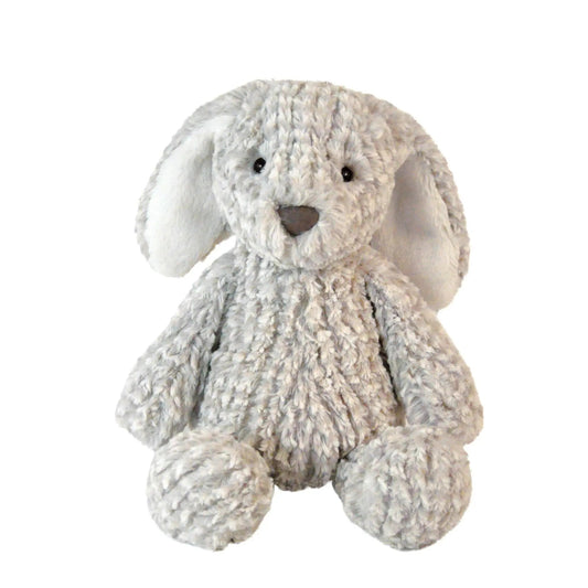 Flauschiger Kuschelhase in Grau