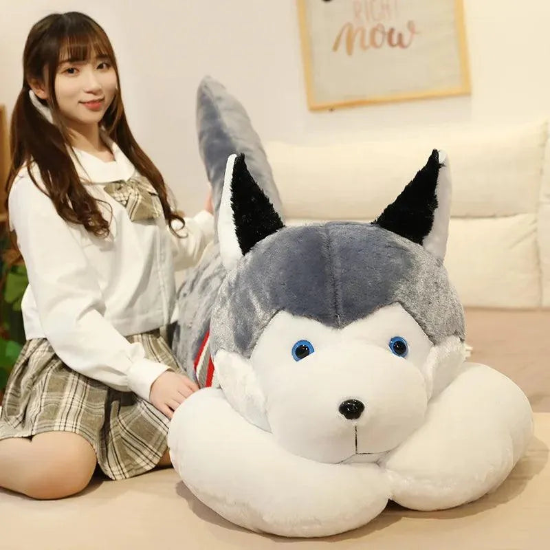Großer Husky-Plüschtier-Kuschelhund