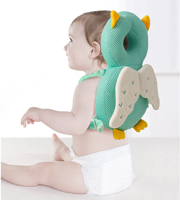 Baby kopfschutz kissen eule
