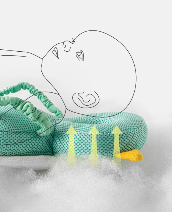 Baby kopfschutz kissen eule