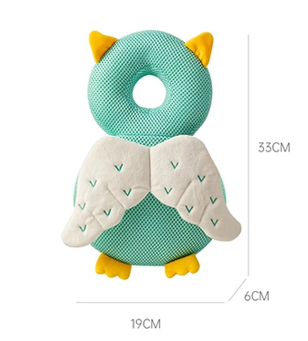 Baby kopfschutz kissen eule