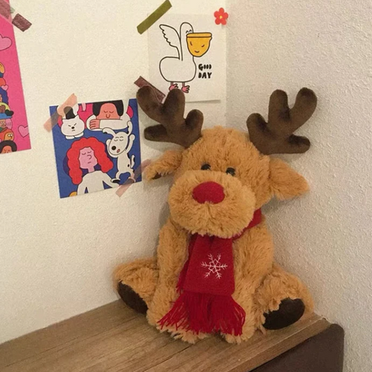 Weihnachtlicher rentier plüsch