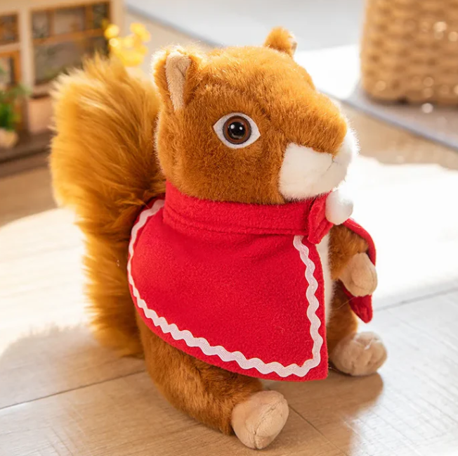 Kuschelweiches eichhörnchen plüschtier nussiger freund