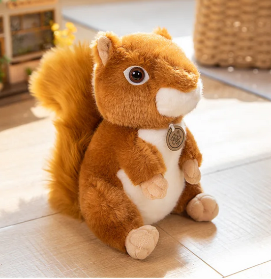 Kuschelweiches eichhörnchen plüschtier nussiger freund