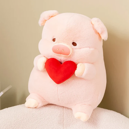Herzallerliebstes Schweinchen-Plüsch mit Herz