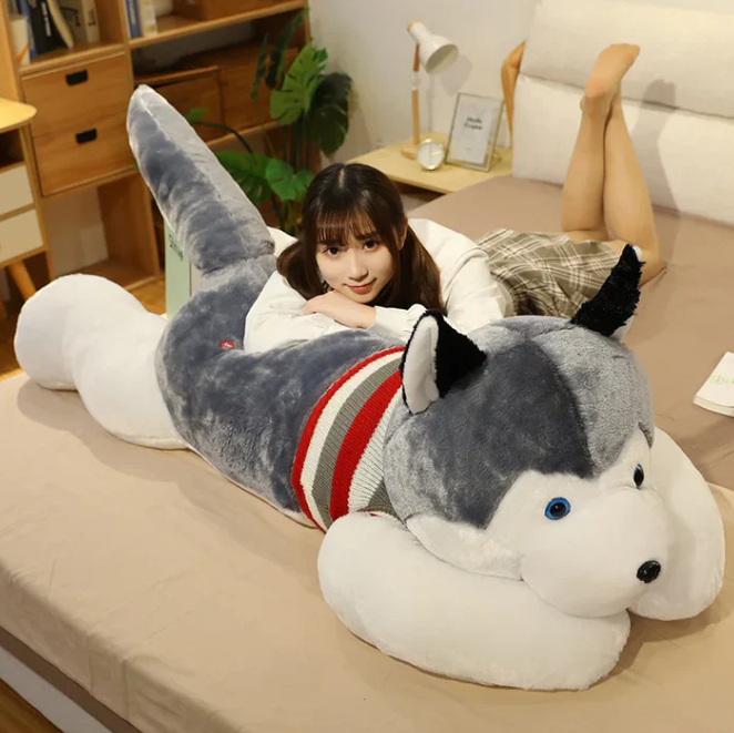 Plüsch Husky - Großer Kuscheltierhund