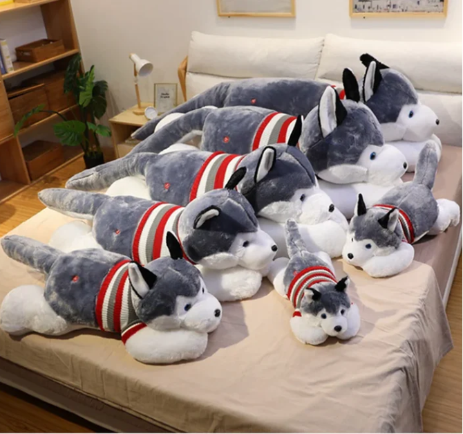 Plüsch Husky - Großer Kuscheltierhund
