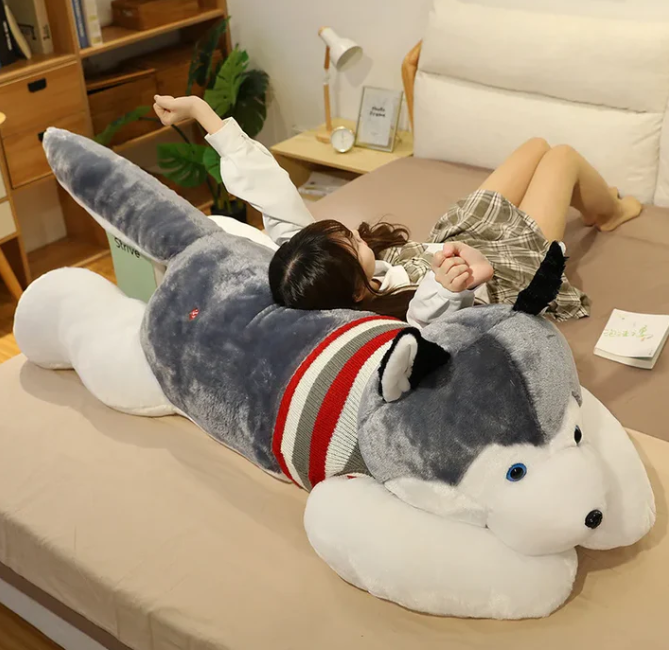 Plüsch Husky - Großer Kuscheltierhund