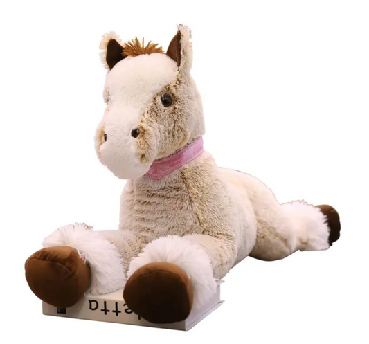 Flauschiges Plüschpferd - Kuscheltier für Kinder