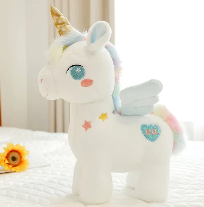 Plüsch Einhorn mit Flügeln - Magisches Kuscheltier