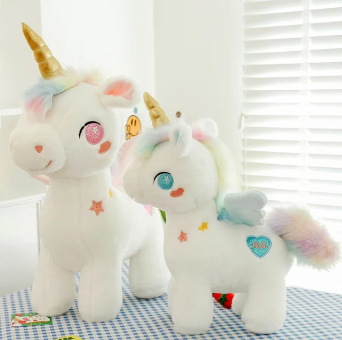 Plüsch Einhorn mit Flügeln - Magisches Kuscheltier