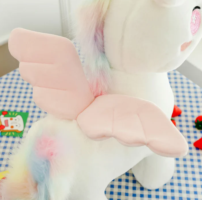 Plüsch Einhorn mit Flügeln - Magisches Kuscheltier