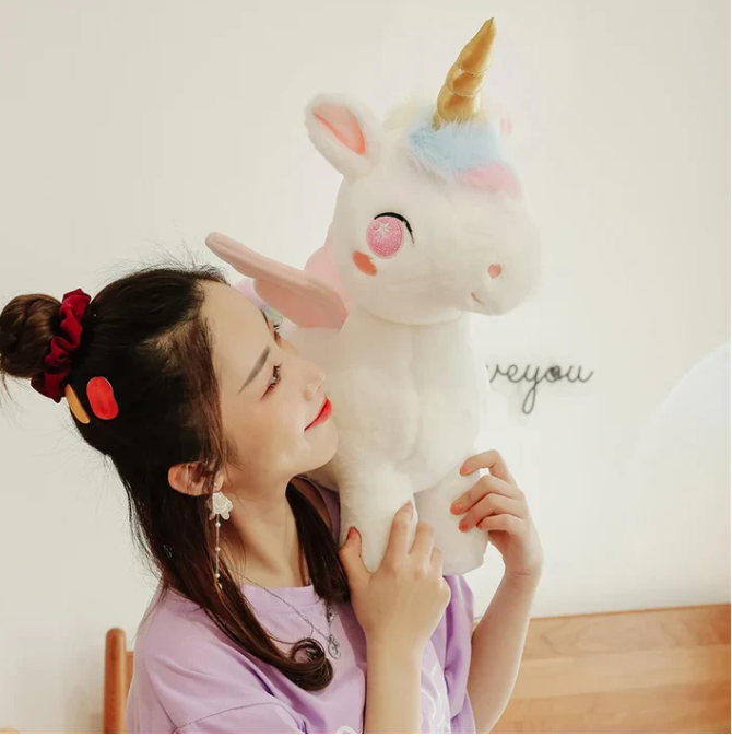 Plüsch Einhorn mit Flügeln - Magisches Kuscheltier