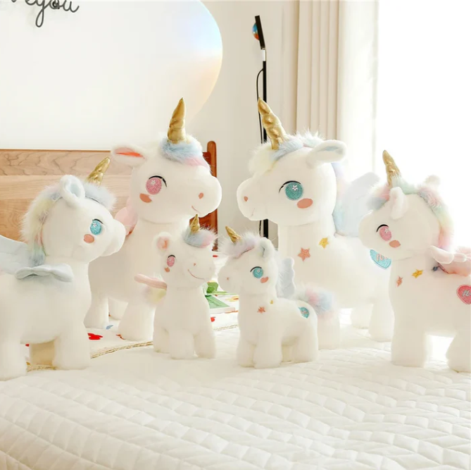 Plüsch Einhorn mit Flügeln - Magisches Kuscheltier