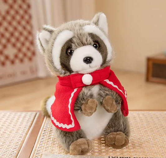 Kawaii realistischer waschbär