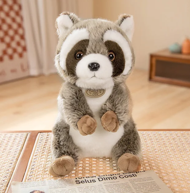 Kawaii realistischer waschbär