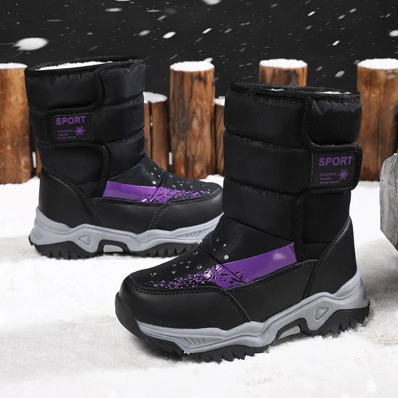 Gemütliche wasserdichte winterstiefel für kinder