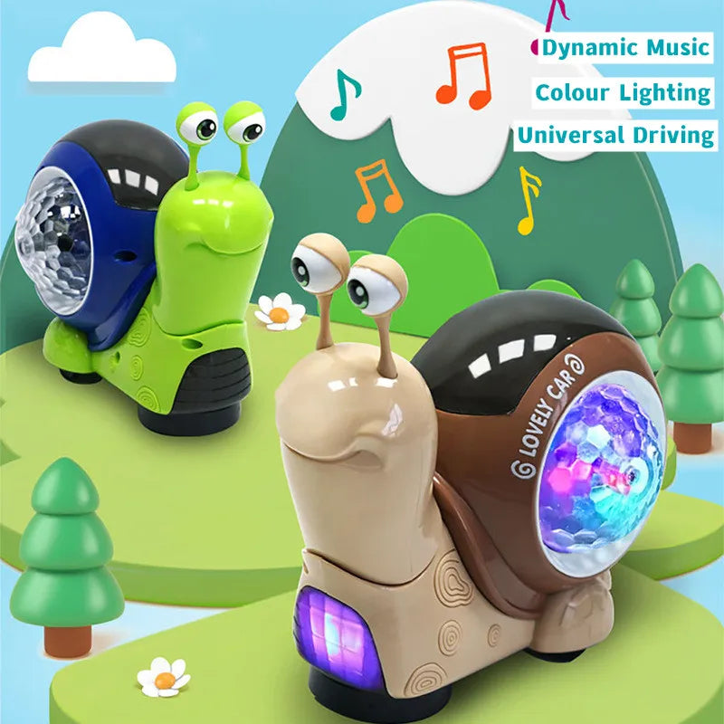 Music snail - leuchtender spielkamerad - spielzeugschnecke & krabbe