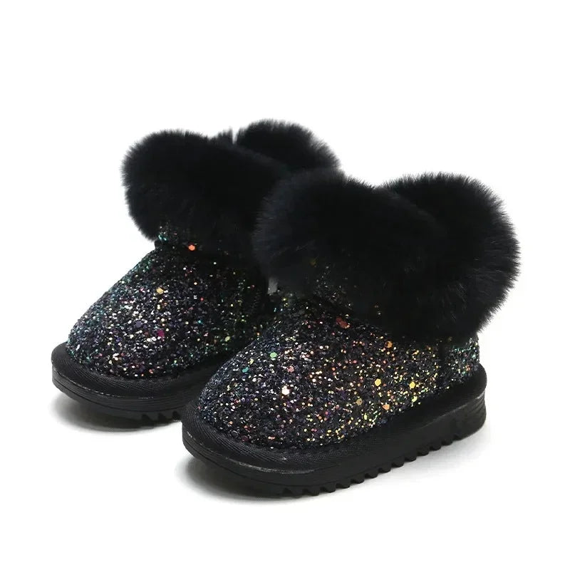 Mini Fashion - warm & stilvoll  - glitzer kinder winterschuhe