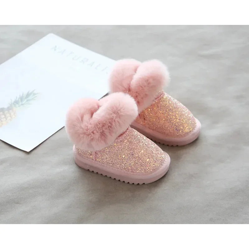 Mini Fashion - warm & stilvoll  - glitzer kinder winterschuhe