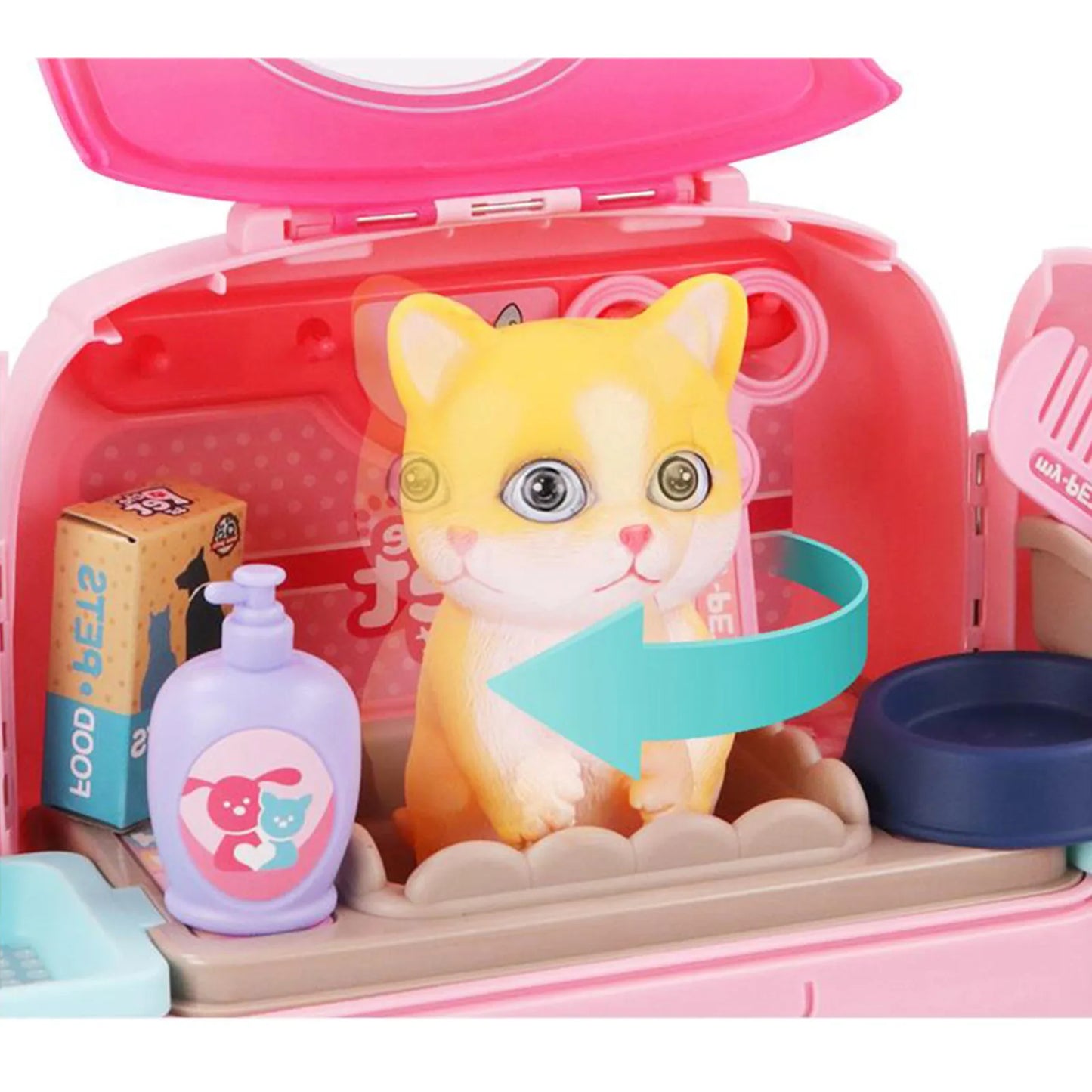 Pet Grooming playset - rucksack voller spaß - tierpflege-set für kinder
