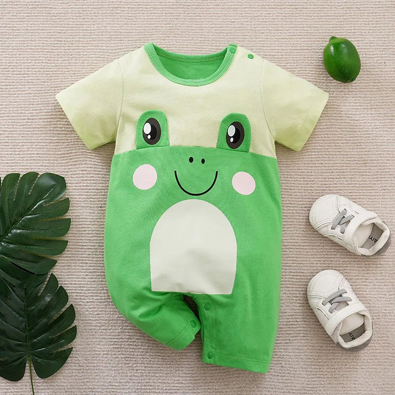 Niedlicher frosch babystrampler