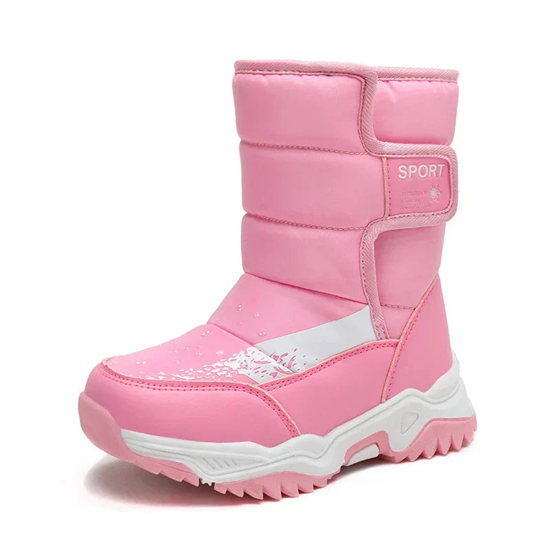 Gemütliche wasserdichte winterstiefel für kinder