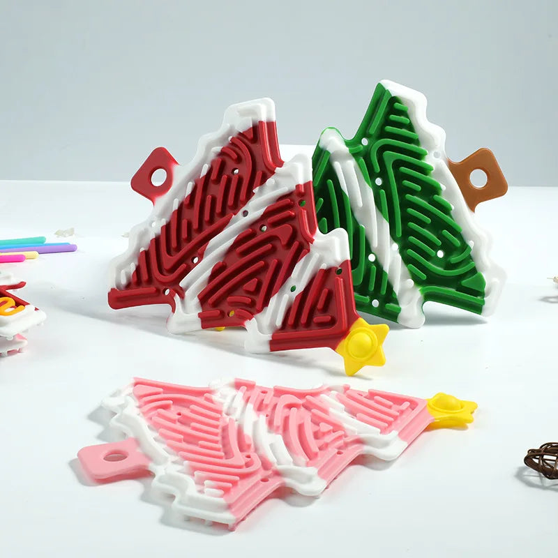 Xmas Tree fidget toy - kompakt, weihnachtlich & lustig - silikon stresslöser weihnachtsbaum