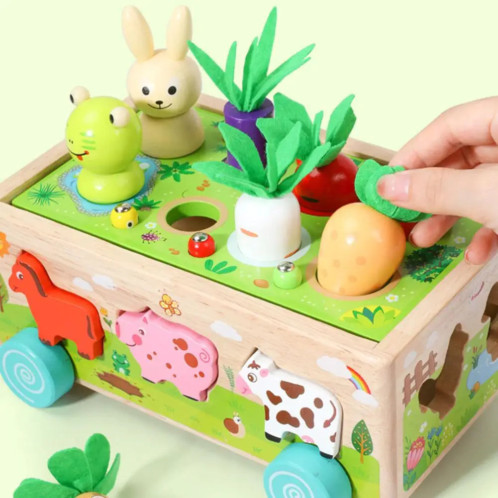 Woods - formenspaß im bollerwagen - tiere und gemüse puzzle