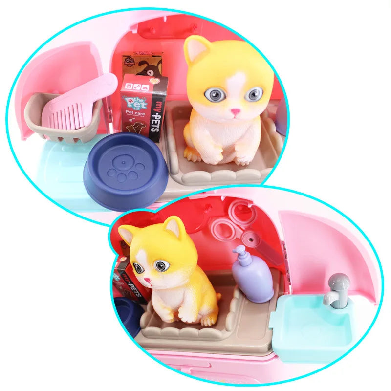 Pet Grooming playset - rucksack voller spaß - tierpflege-set für kinder