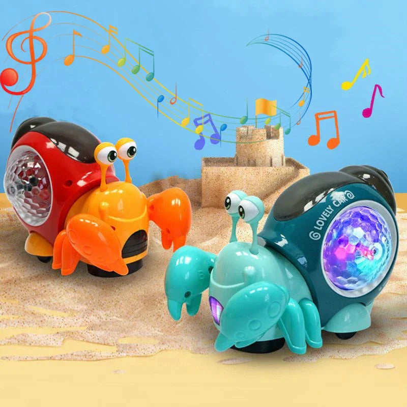 Musikalische leuchtende spielzeugschnecke
