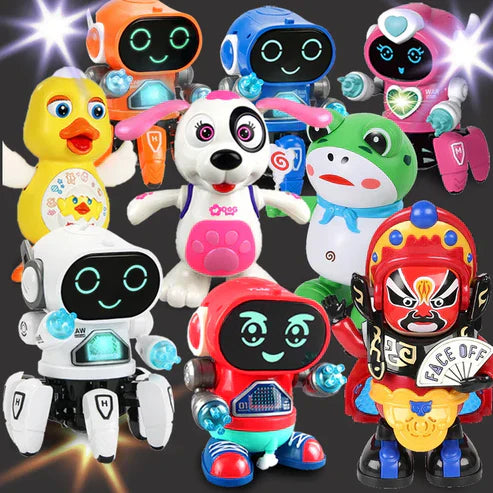 Tanzender roboter mit licht und musik