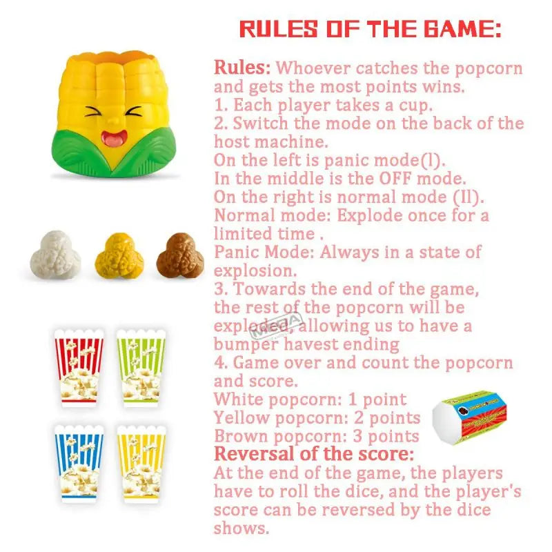 Popcorn game - popcorn knallen lassen - familienspiel
