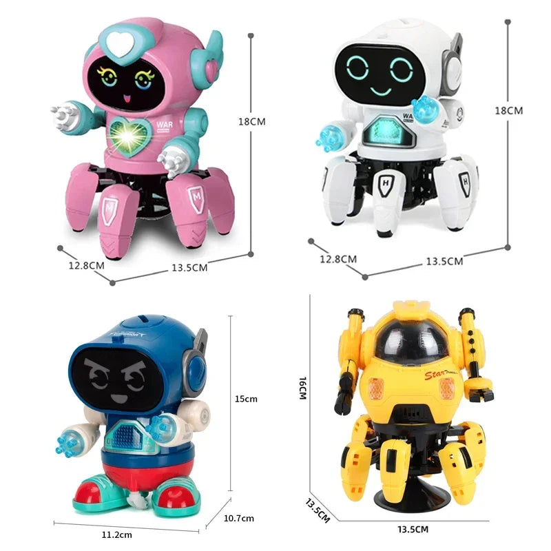 Tanzender roboter mit licht und musik