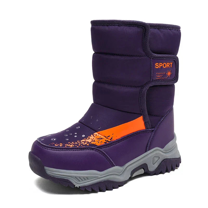 Gemütliche wasserdichte winterstiefel für kinder