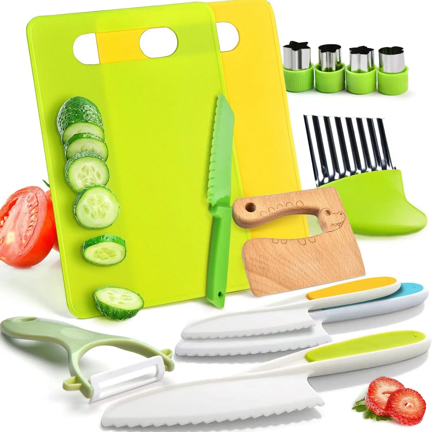Junior chef set - sicheres schneiden - spielzeugküchen set