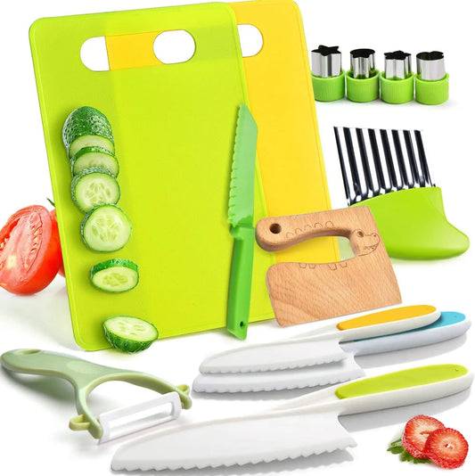 Junior chef set - sicheres schneiden - spielzeugküchen set