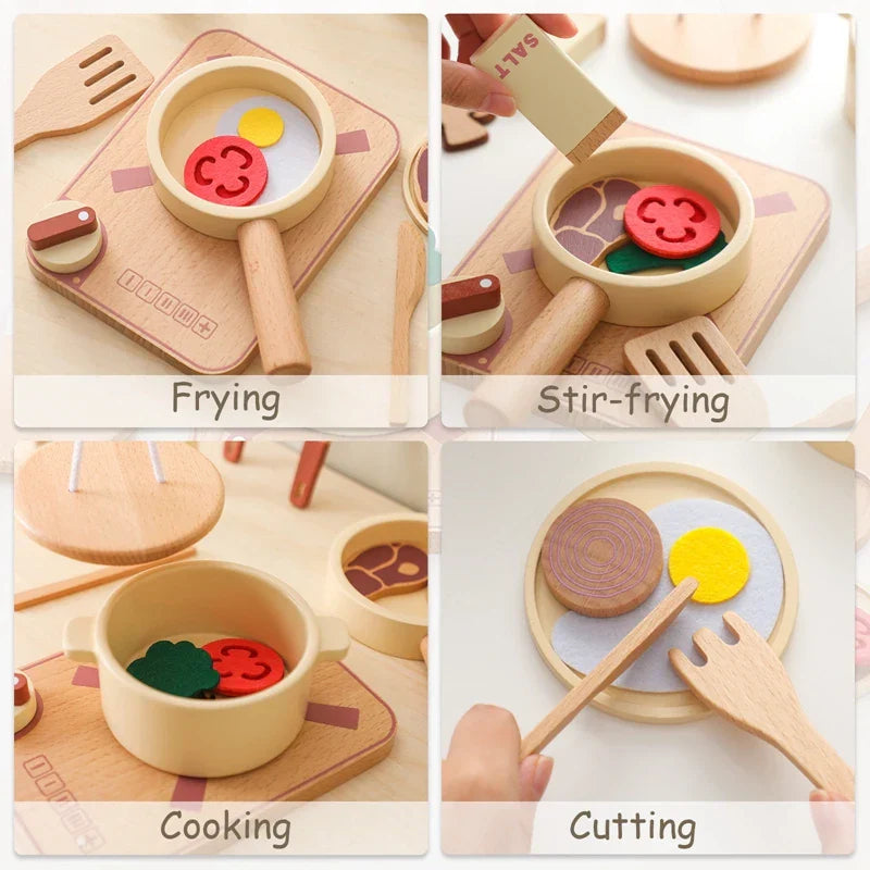 Woods - mini-köche unterwegs - spielküchen-set aus holz