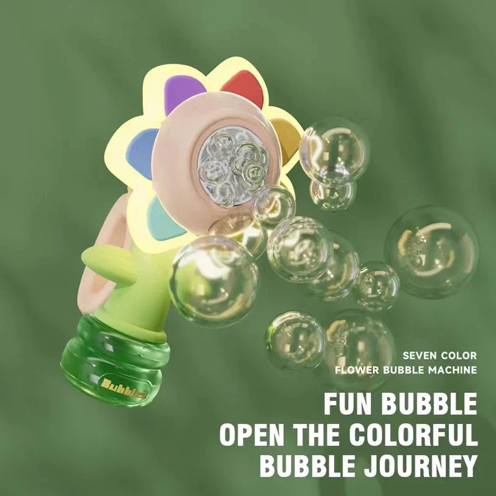 Bubble flower machine- magische blumige seifenblasenshow - seifenblasengebläse