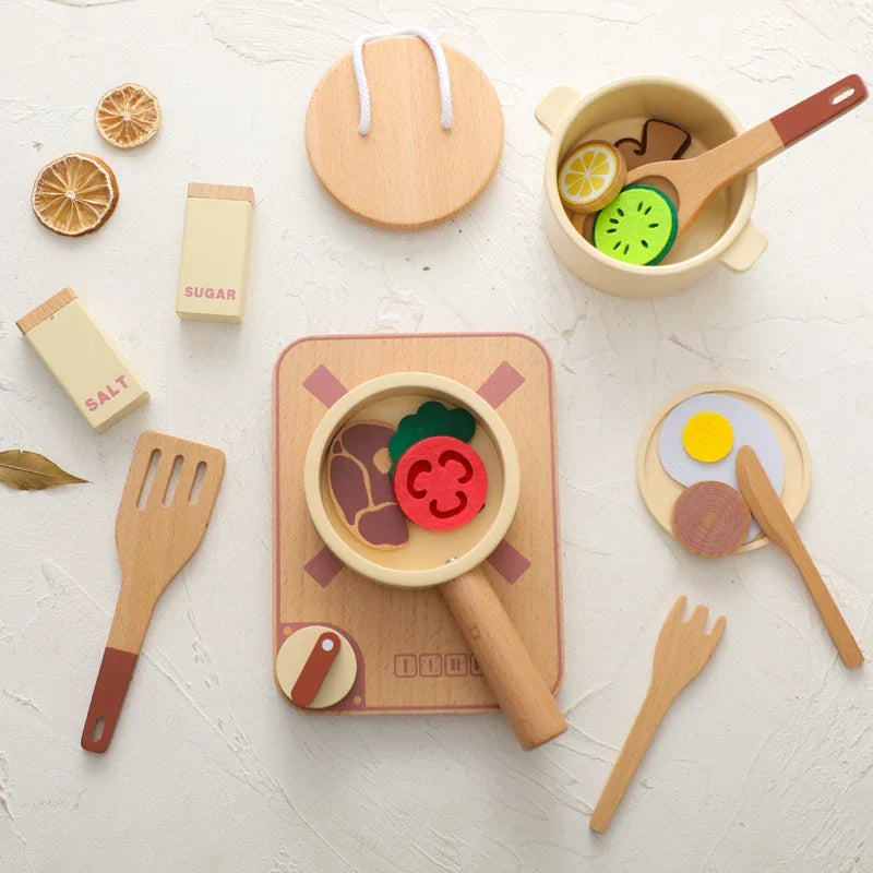 Woods - mini-köche unterwegs - spielküchen-set aus holz