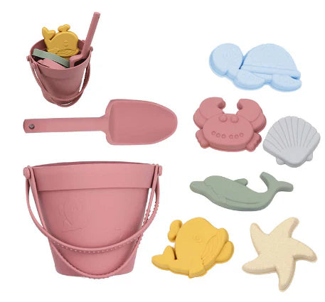 Umweltfreundliches silikon strandspielzeug set