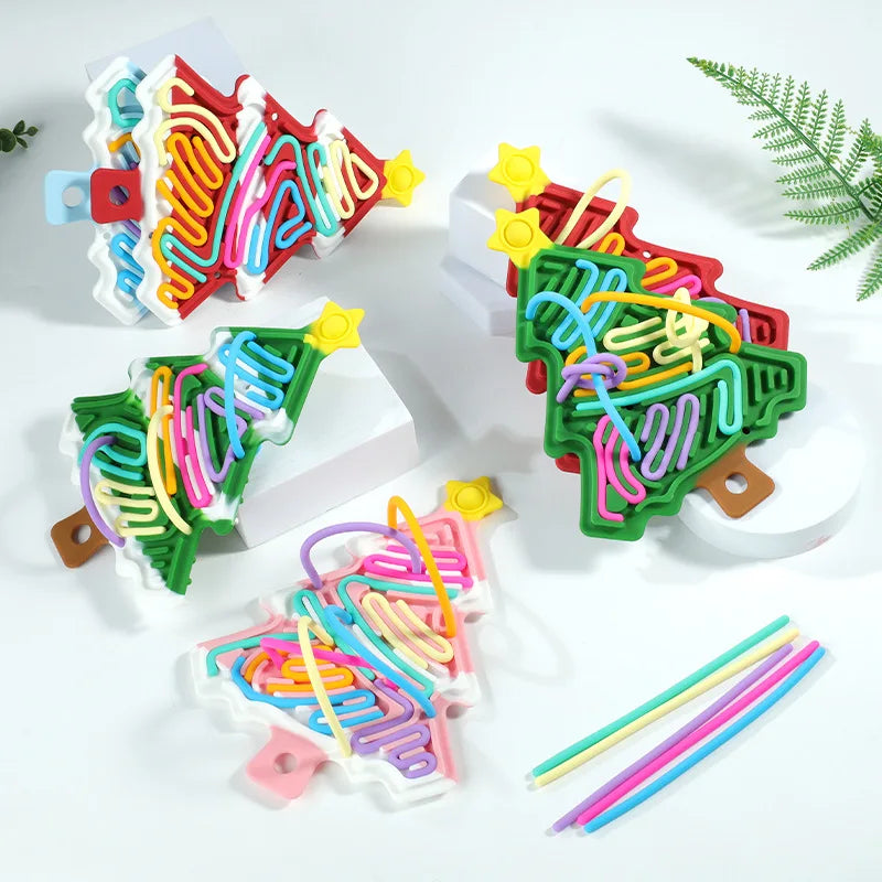 Xmas Tree fidget toy - kompakt, weihnachtlich & lustig - silikon stresslöser weihnachtsbaum