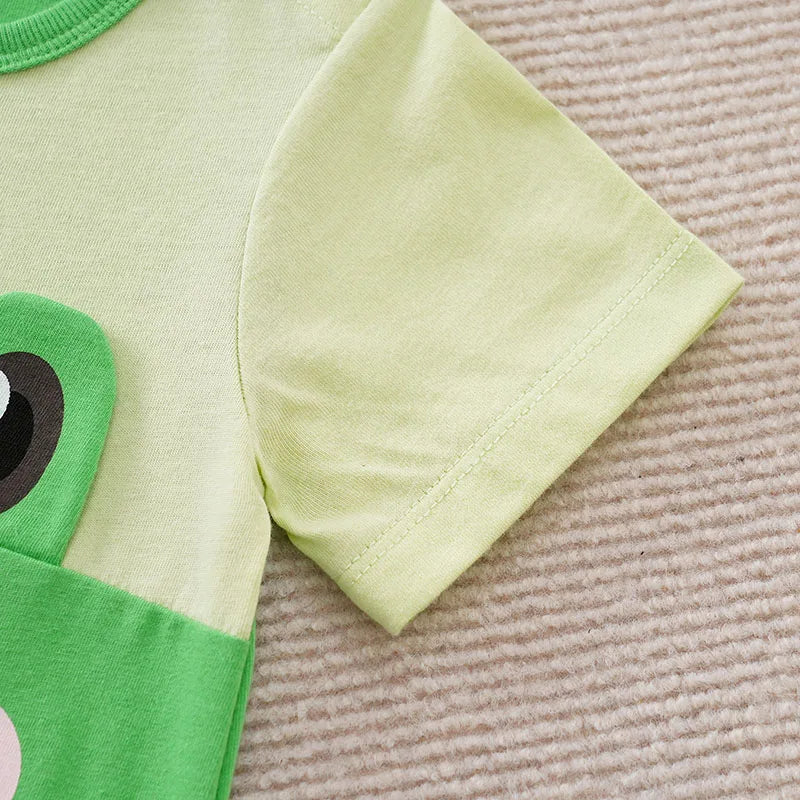 Niedlicher frosch babystrampler